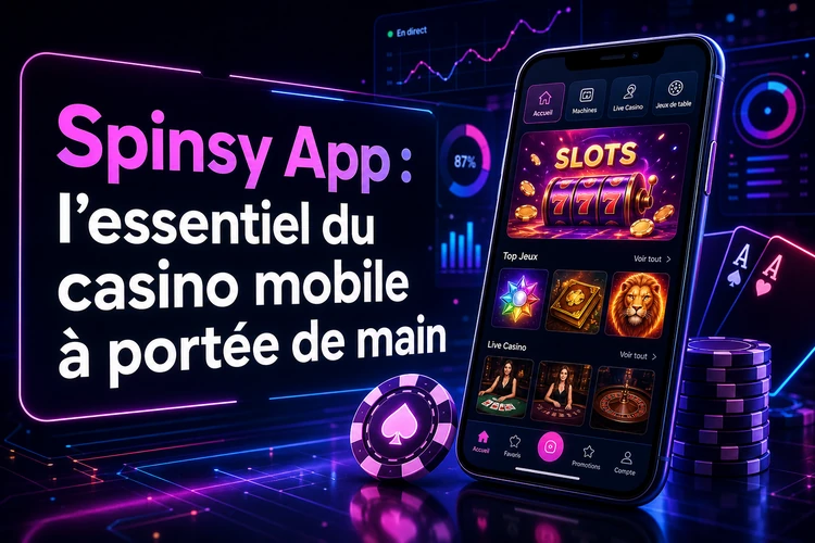 App Spinsy: l'essentiel du casino mobile à portée de main