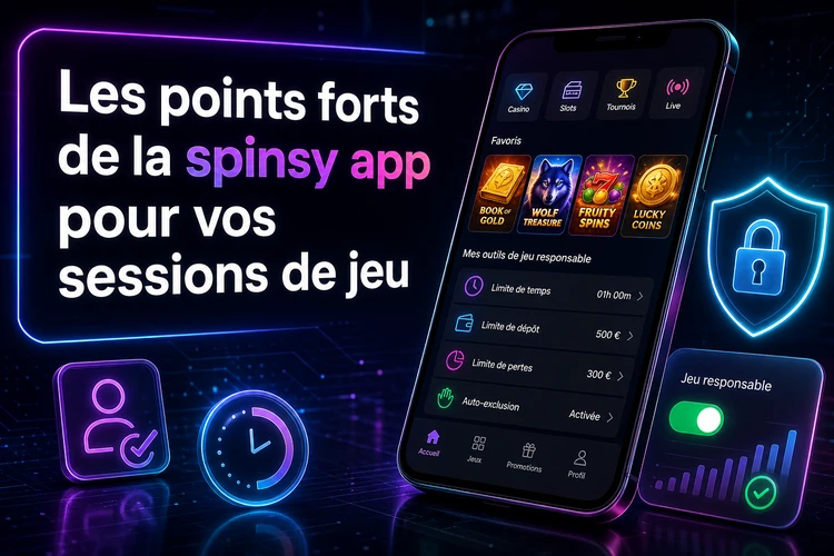 Les points forts de la spinsy app pour vos sessions de jeu
