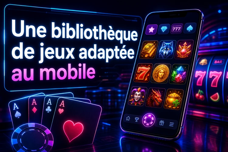 Une bibliothèque de jeux adaptée au mobile