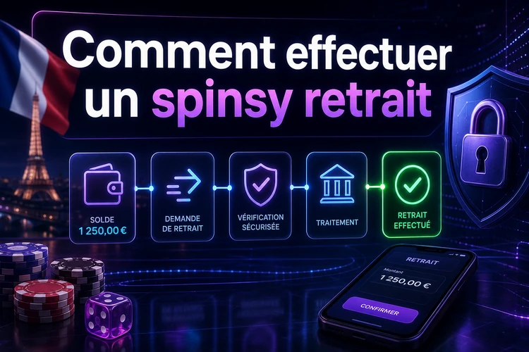 Comment effectuer un spinsy retrait sur le casino spinsy france